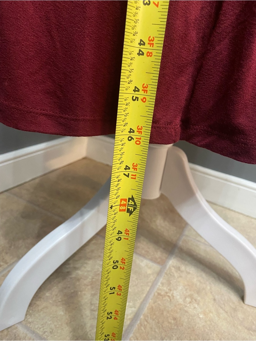 NWT Lane Bryant Plus Size 18/20 Burgundy Tiered MIDI Dress W/Tie Waist & Pockets - Picture 13 of 17